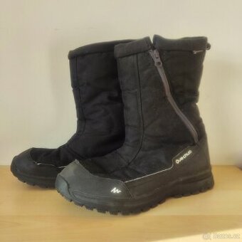 Pánské zimní černé boty sněhule Quechua vel 42