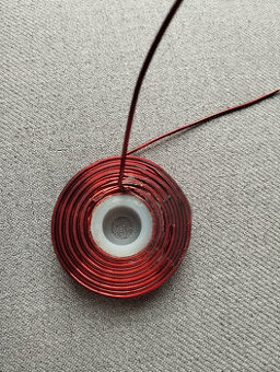 vzduchová cívka, drát 1,6mm 0,19mH, 0,08Ohm, 185g, výhybka