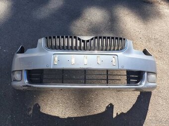 Skoda Superb 2 - kapota, xenon ,nárazník stříbrné LA7W