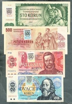 Staré bankovky sestava SLOVENSKÉ KOLKY