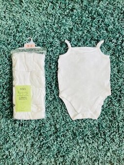Bavlněná body tílka, unisex, zn. M&S, vel. 86/92