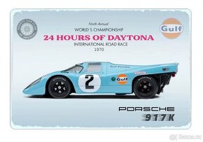 cedule plechová - Porsche 917K Gulf Daytona 24 Hours 1970