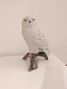 Porcelánová soška Sovice sněžná – Royal Dux Bohemia