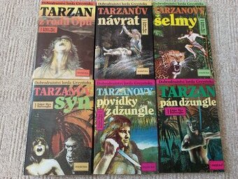 6x knihy TARZAN - viz foto (vázané výtisky)