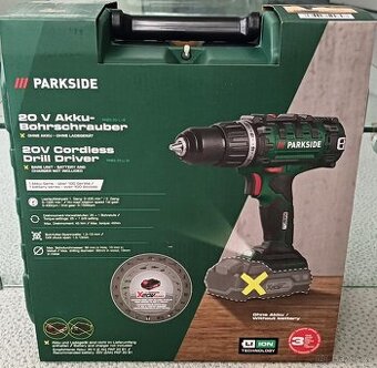 Aku vrtací šroubovák Parkside PABS 20-Li I9 NOVÝ