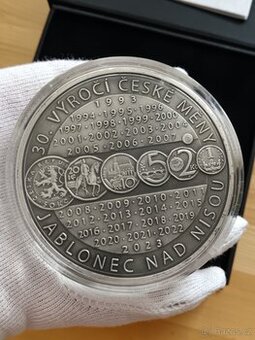 Stříbrná medaile 10 oz 311g čistého stříbra jen 300ks Číslov