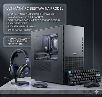 Kompletni herni sestava + periferie.