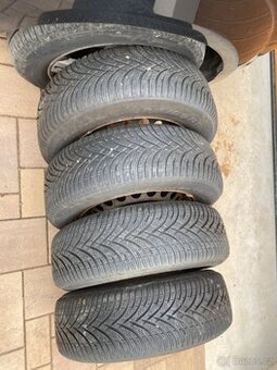 Plechové disky 15” 5x112 a zimní pneu 195/65/R15