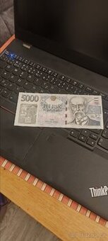 Pamětní bankovky 5000 Kč s přítiskem