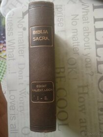 BIBLIA SACRA VULGATAE EDITIONIS/LATIN BIBLE 1902 ...TOP STAV - 1