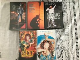VHS: Michael Jackson, U2, Cher, Madonna, Dj. Bobo.