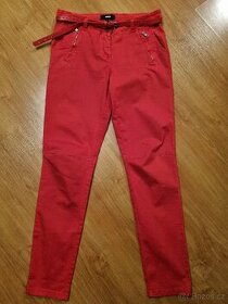 Červené plátěné kalhoty Answear, vel. L - 1