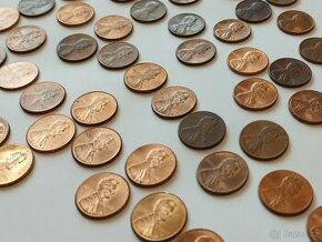 Sada minci Lincoln cent USA 1974-2014