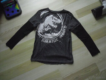 Triko dl. rukáv Jurassic World vel. 10-11 let - 1