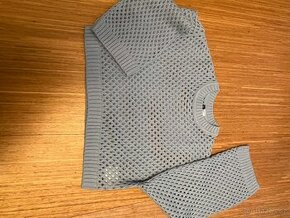 H&M crop světlemodrý svetr vel. S - 1