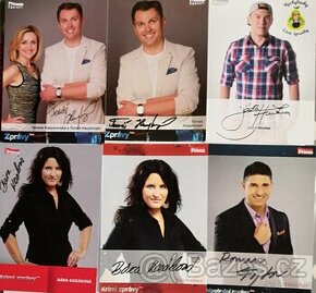 Prodám autogram karty moderátorů z TV PRIMA - 1