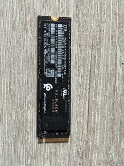 2TB NVMe M.2 WD Black disk, zánovní z PS5