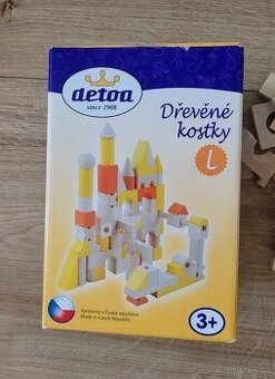 Dřevěná stavebnice Detoa, 96 kusů
