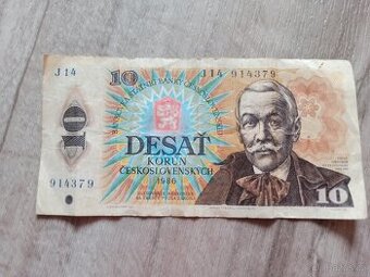 Stará 10 korunová Bankovka
