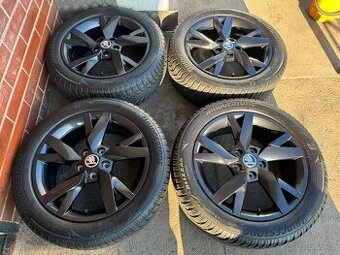 Alu 17" 5x112 škoda " LYRA Black " zimní 75% O4 TOP