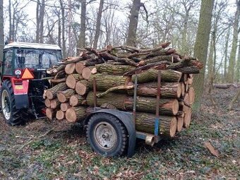 Vlek za traktor na dřevo