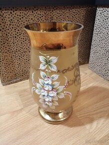 Váza novoborské sklo