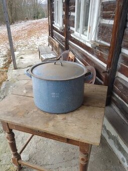 Smaltovaný hrnec 45l s poklicí