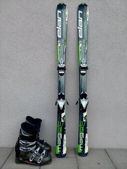 Lyže ELAN, 144 cm + lyžáky NORDICA