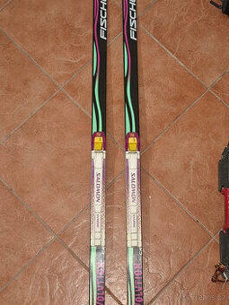 Dětské běžky Fischer 147 cm + boty Salomon v.36