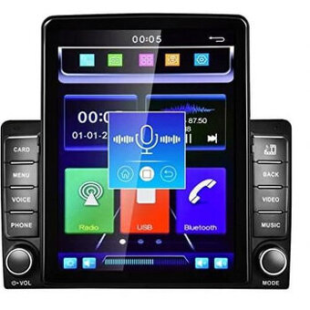 2DIN LCD bluetooth 9,5inch dotykové multimediální vertikální