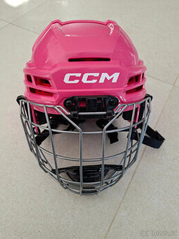 Dětská hokejová helma CCM HT70 YTH Pink