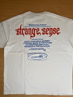 Tričko HM Strange Sense vel. M Bílé