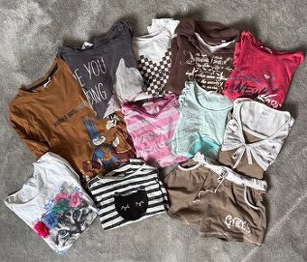 Trička 13 KS, vel 134 ( 8 - 10 let )