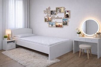 Postel jednolůžko včetně matrace Nová