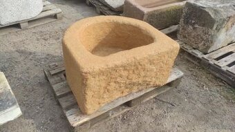 Kamenná stírka, kamenka, koryto, 80x72x45 cm