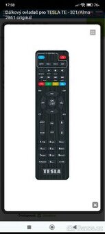 dálkové ovládání značky TESLA