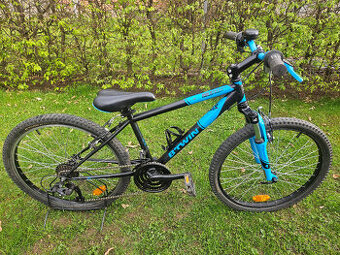 24" juniorské horské kolo ROCKRIDER, rám 14" od 130 cm