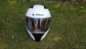 Výklopná helma LS2 FF324 METRO Gloss White, FOG FIGHTER - 1