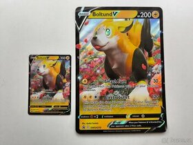 Pokemon PROMO karty Boltund V + JUMBO