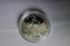 Investiční stříbro: 1 oz mince 35. výročí PCGS (3 500 ks)