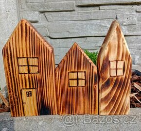 Dřevěné nové domečky