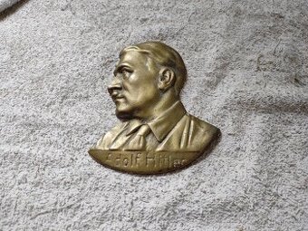 patriotika kovový Adolf Hitler na stěnu - 1