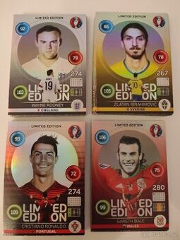 PANINI ADRENALYN XL UEFA EURO FRANCE 2016 LIMITOVANÉ KARTY