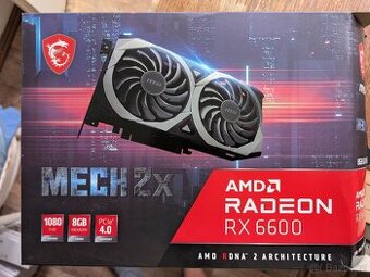 MSI RX 6600 MECH 2X 8GB - TOP stav