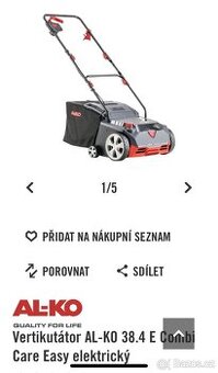 Vertikutátor a provzdušñovač AL-CO