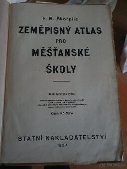 Školní atlas 1934