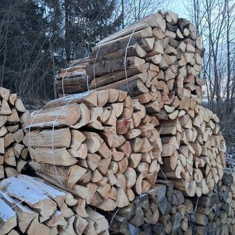 Palivové dřevo smrk suchý, buk- suchý , bříza