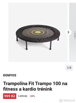Trampolína 100cm fitness