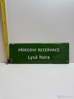 Původní smaltovaná cedule