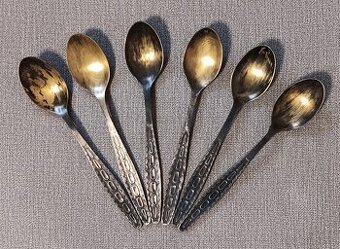 Sada čajových lžiček z melchoir z dob SSSR